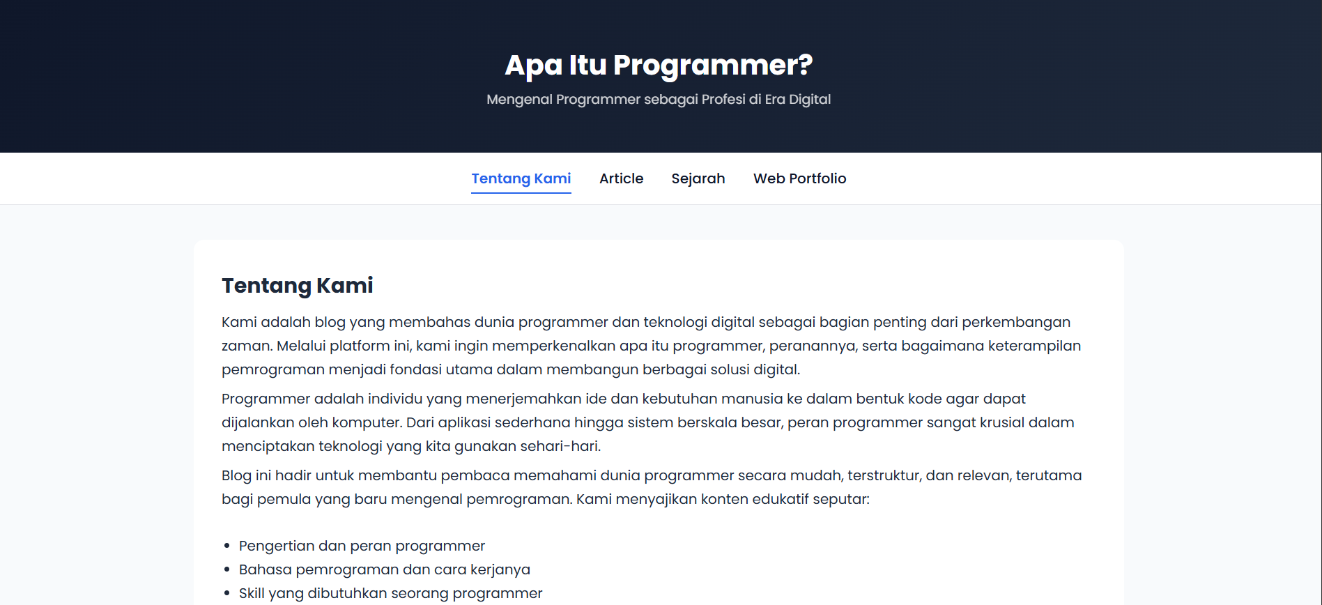 Website Article